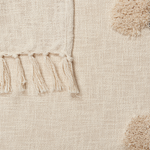 Kuscheldecke ADONI Baumwolle 130 x 180 cm Beige
