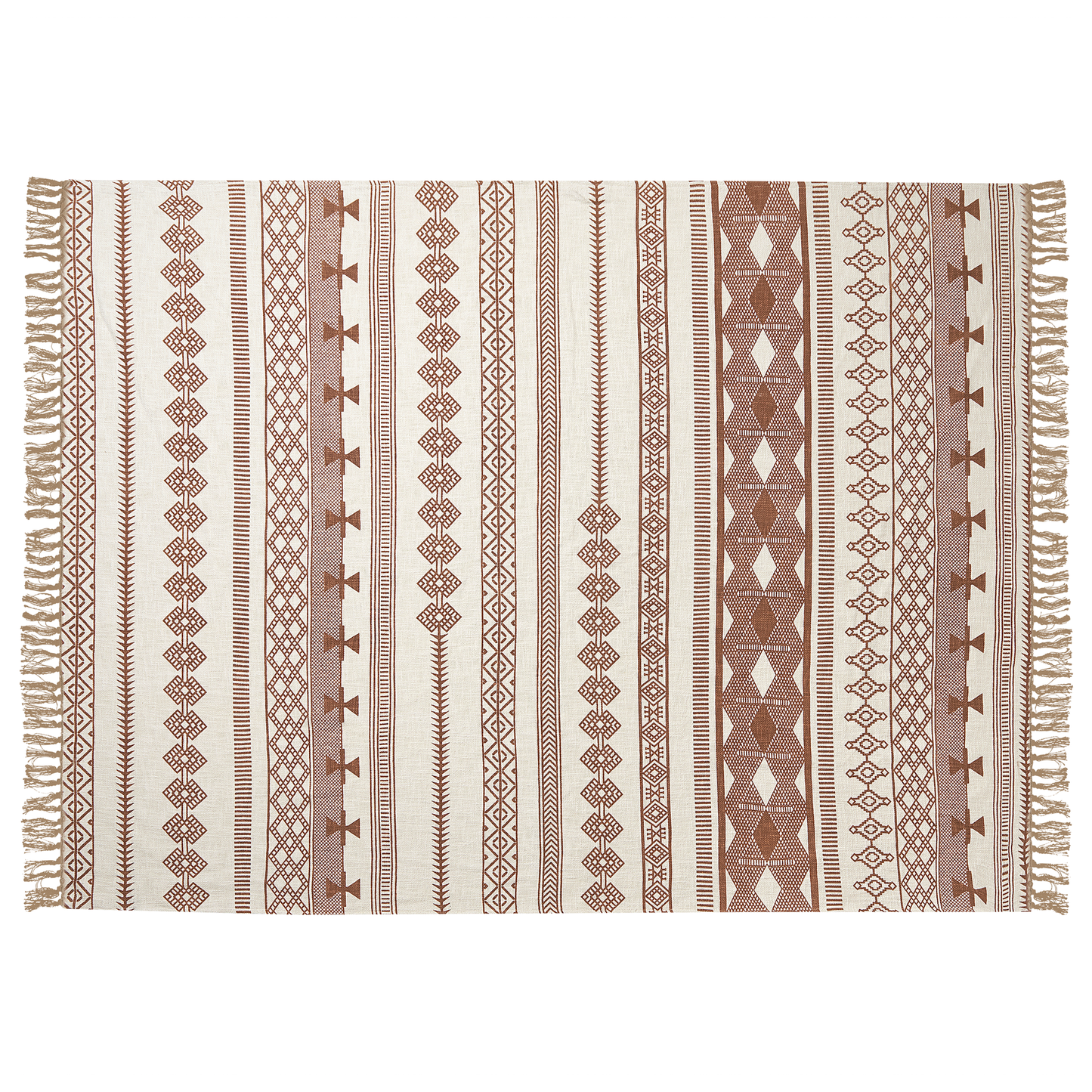Kuscheldecke JORHAT Baumwolle 130 x 180 cm Beige