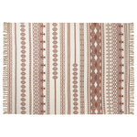 Kuscheldecke JORHAT Baumwolle 130 x 180 cm Beige