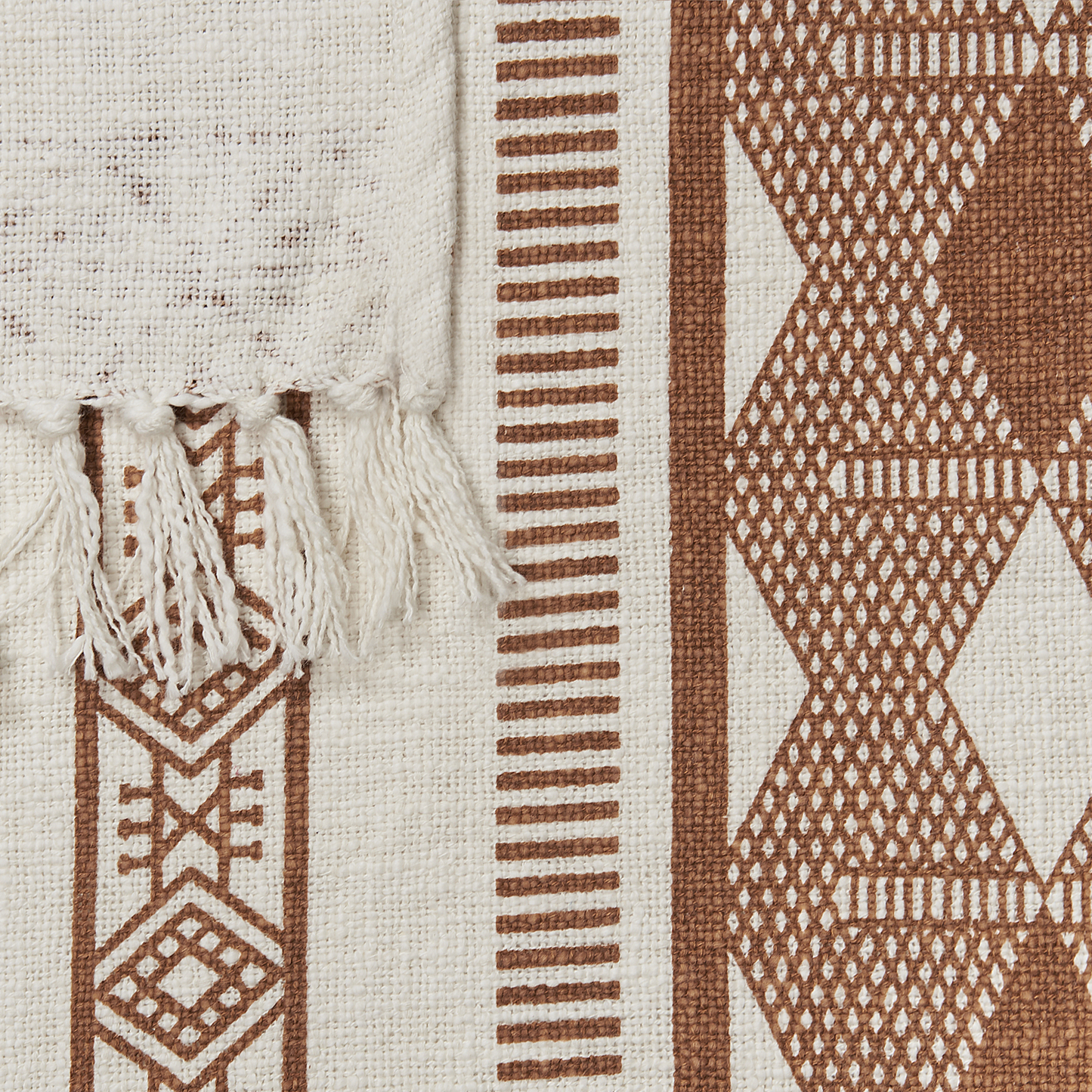Kuscheldecke JORHAT Baumwolle 130 x 180 cm Beige