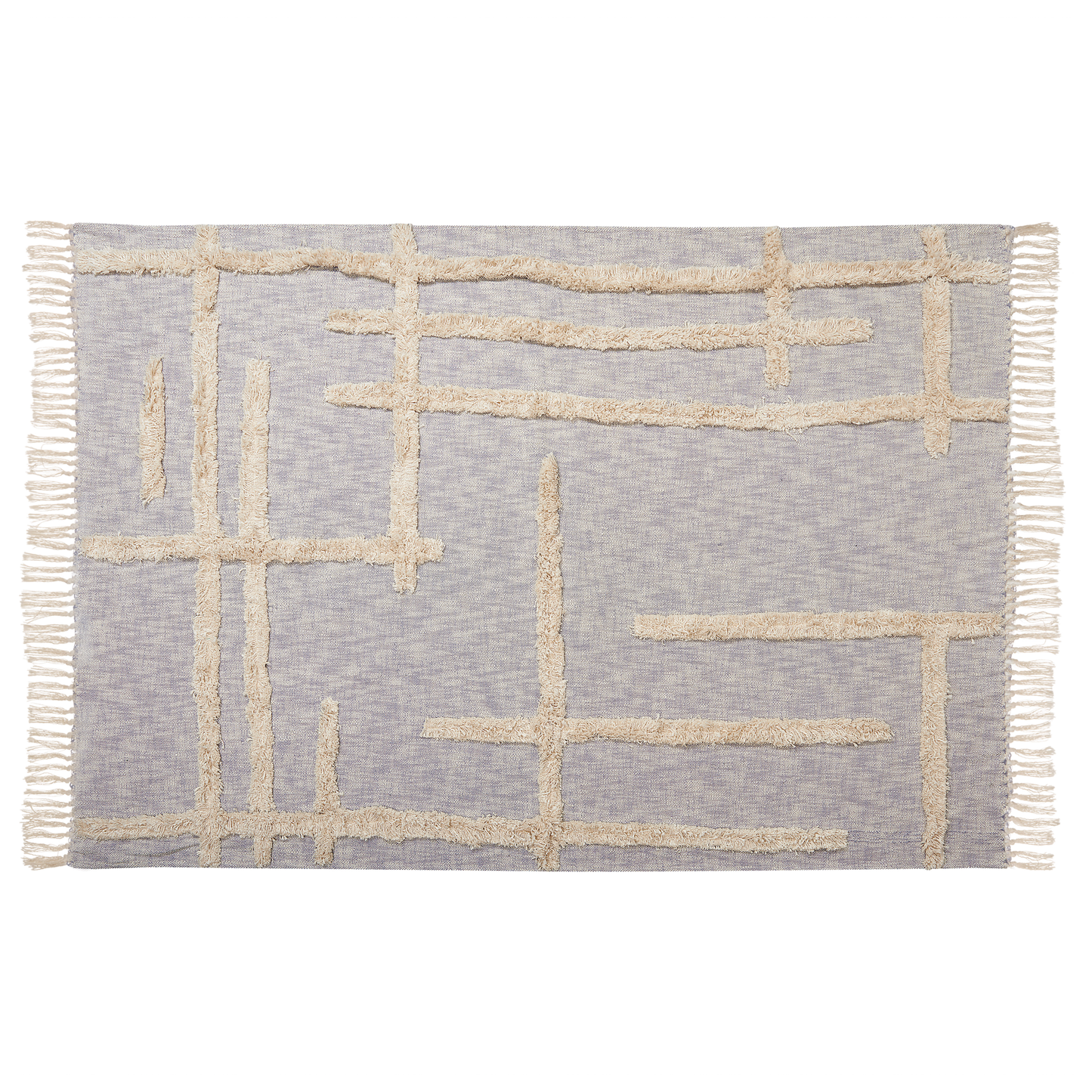 Kuscheldecke HOSPET Baumwolle 130 x 180 cm Grau