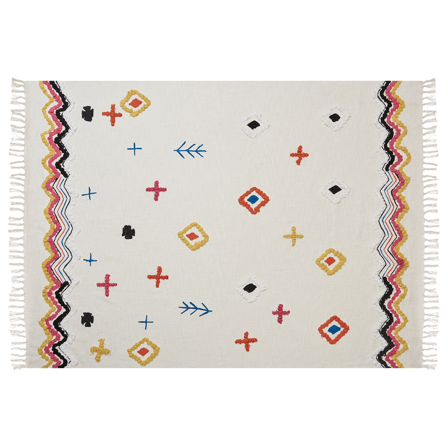 Kuscheldecke MORENA Baumwolle 130 x 180 cm Bunt