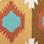 Dekokissen 2er Set DANAPUR Baumwolle 40 x 60 cm Bunt Geometrisches Muster
