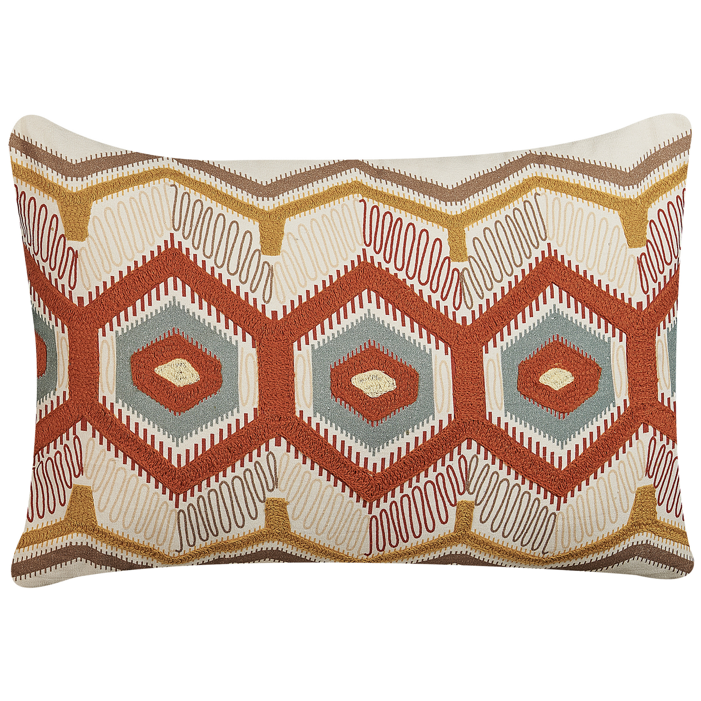 Dekokissen 2er Set MAJRA Baumwolle 40 x 60 cm Bunt Geometrisches Muster