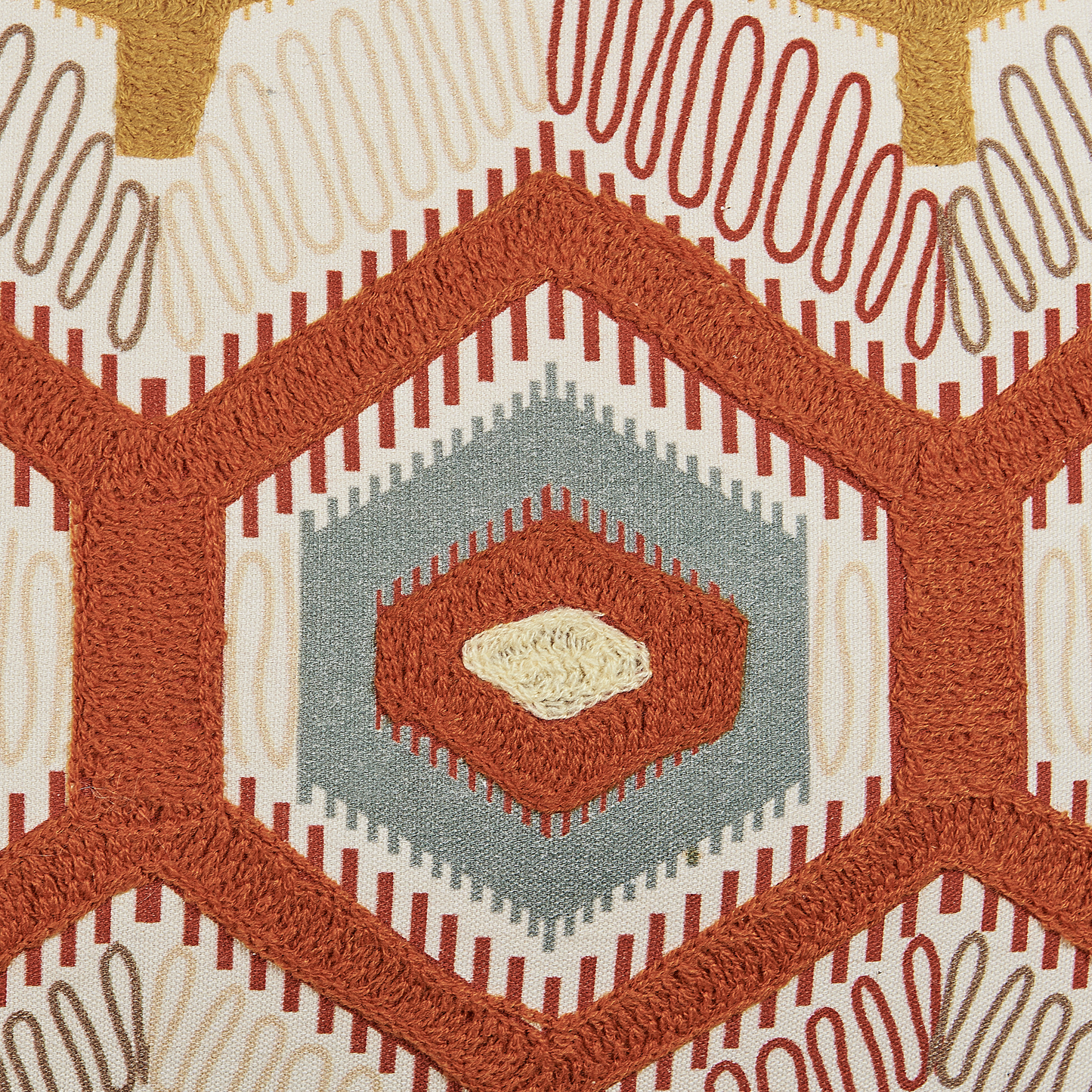 Dekokissen 2er Set MAJRA Baumwolle 40 x 60 cm Bunt Geometrisches Muster