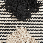 Dekokissen 2er Set BHUSAWAL Baumwolle 50 x 50 cm Schwarz Geometrisches Muster