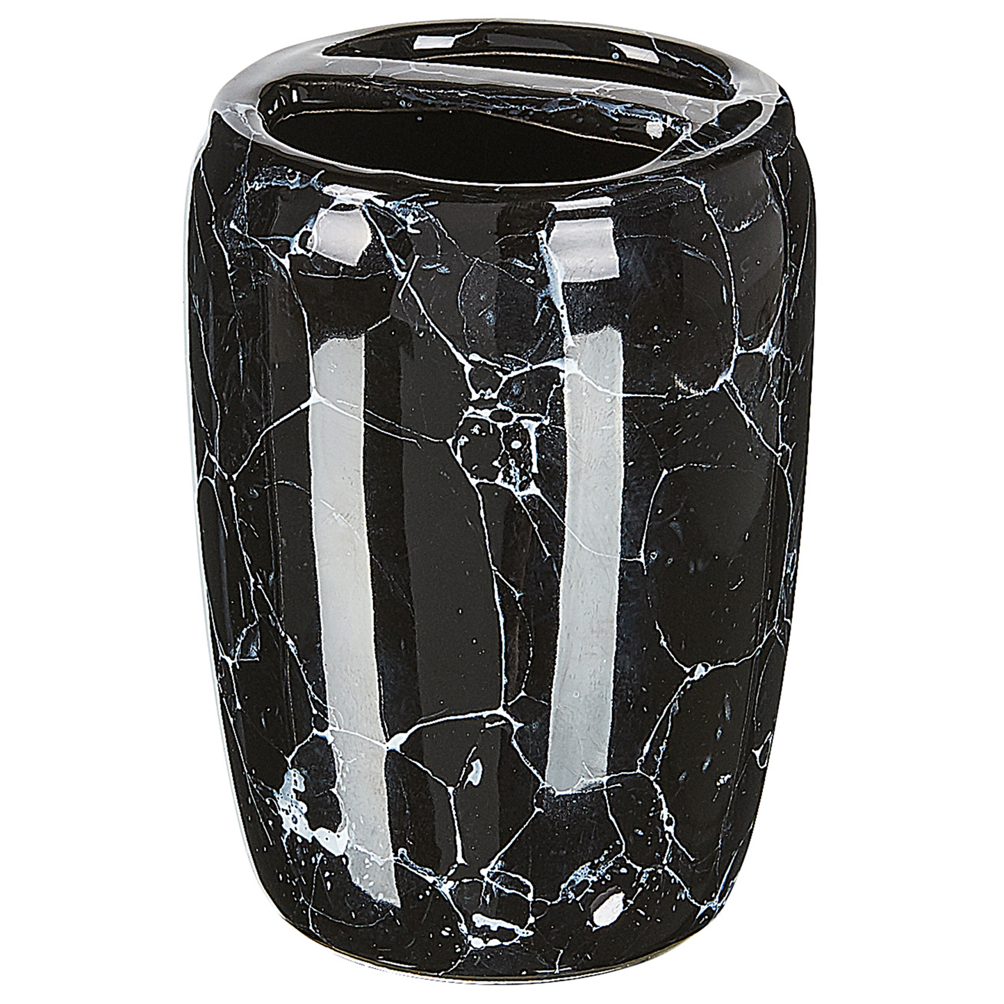 Badaccessoires Set 6-teilig PALMILLA Keramik Schwarz