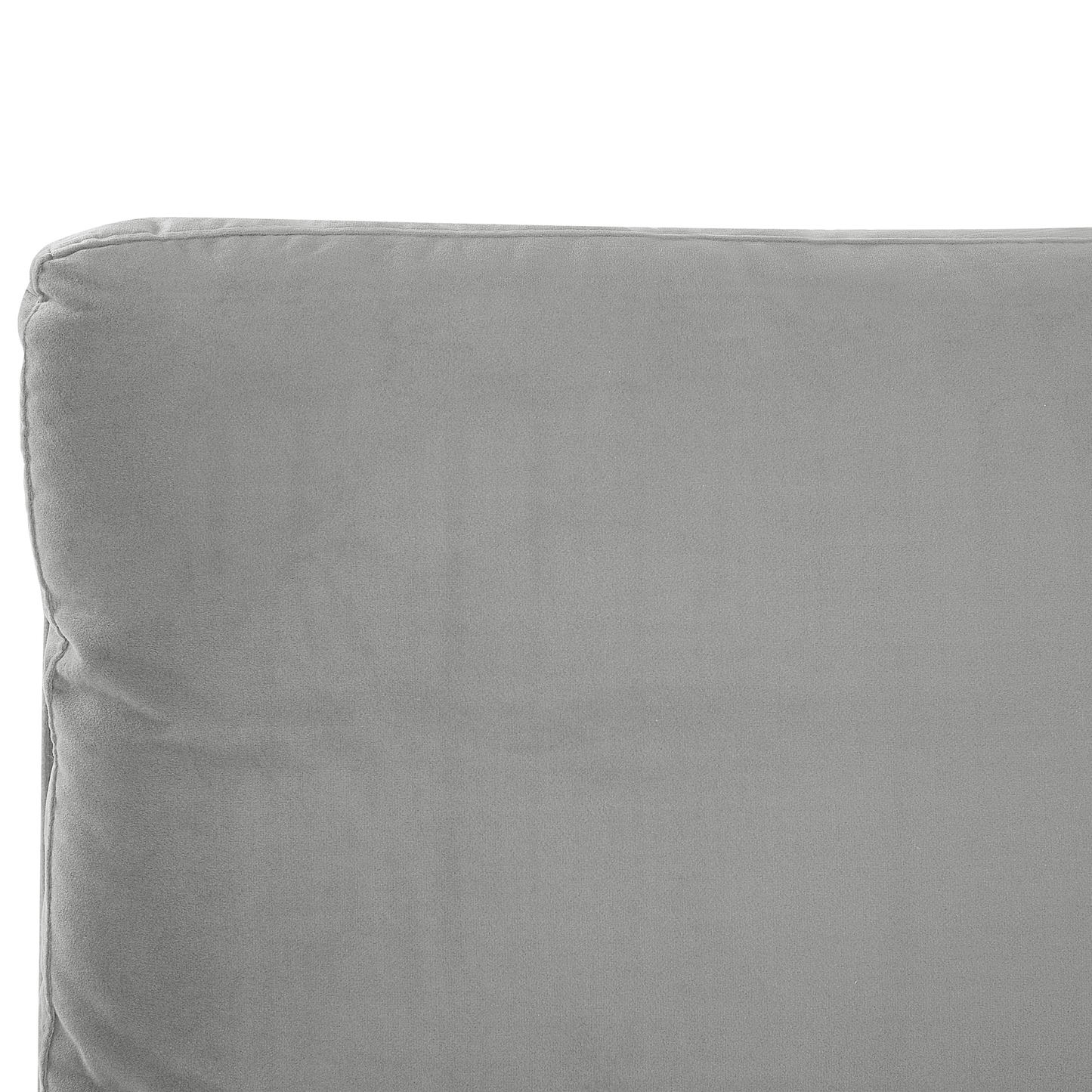 Bett mit Lattenrost Samtstoff MELLE 140 x 200 cm Grau