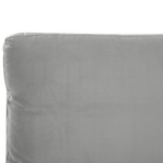 Bett mit Lattenrost Samtstoff MELLE 140 x 200 cm Grau