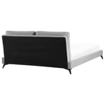 Bett mit Lattenrost Samtstoff MELLE 180 x 200 cm Grau