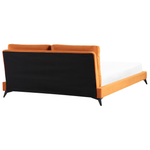 Bett mit Lattenrost Samtstoff MELLE 180 x 200 cm Orange