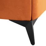 Bett mit Lattenrost Samtstoff MELLE 180 x 200 cm Orange