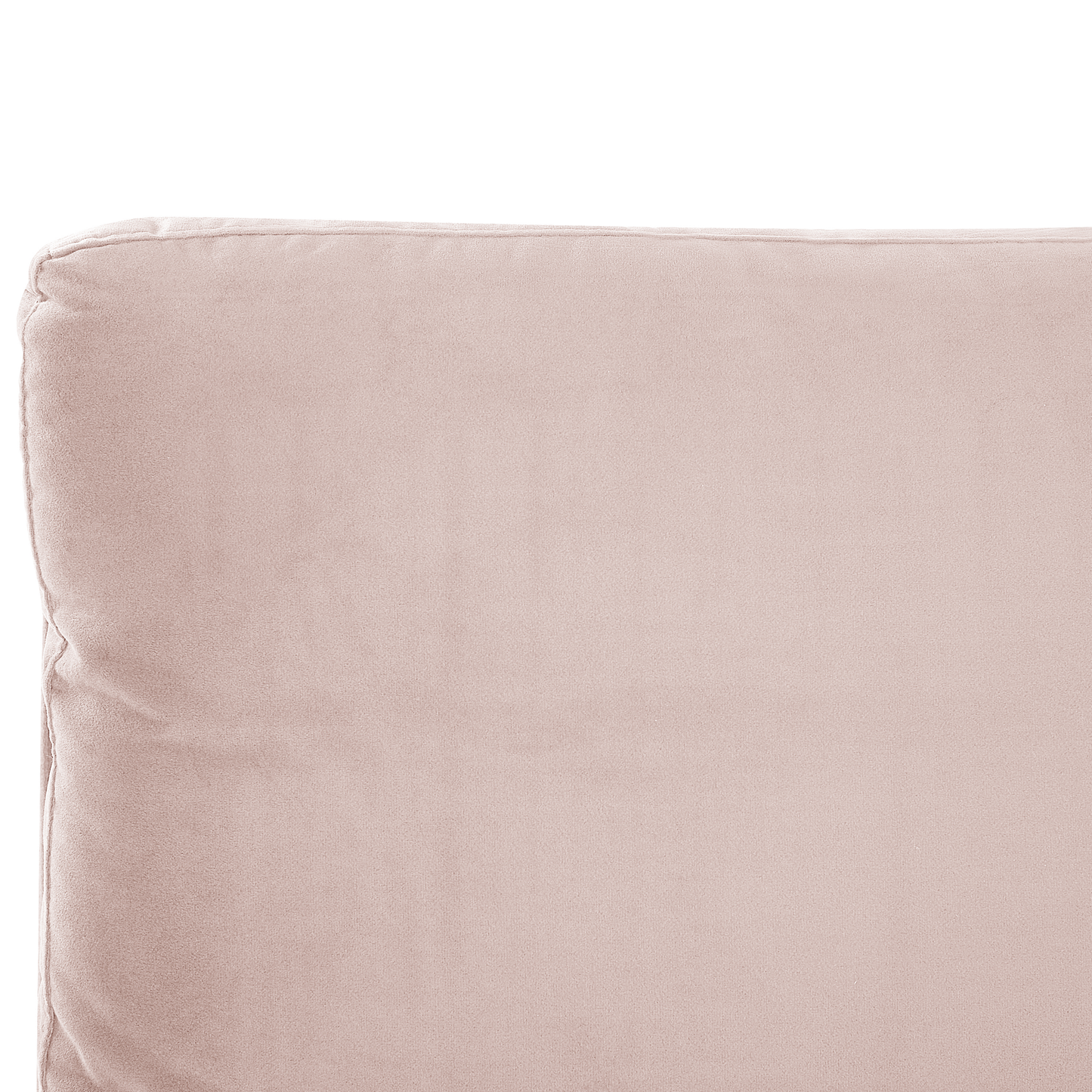 Bett mit Lattenrost Samtstoff MELLE 140 x 200 cm Pastellrosa