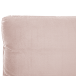 Bett mit Lattenrost Samtstoff MELLE 140 x 200 cm Pastellrosa