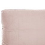 Bett mit Lattenrost Samtstoff MELLE 160 x 200 cm Pastellrosa