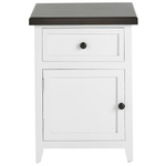Nachttisch mit 1 Schublade LAYOLA Weiss