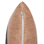 Dekokissen SEBES Samtstoff 45 x 45 cm Beige Abstraktes Muster