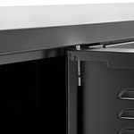 Büroschrank CARDIFF Metall Schwarz