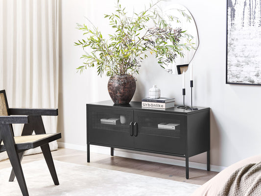 Büroschrank MORLEY Metall Schwarz