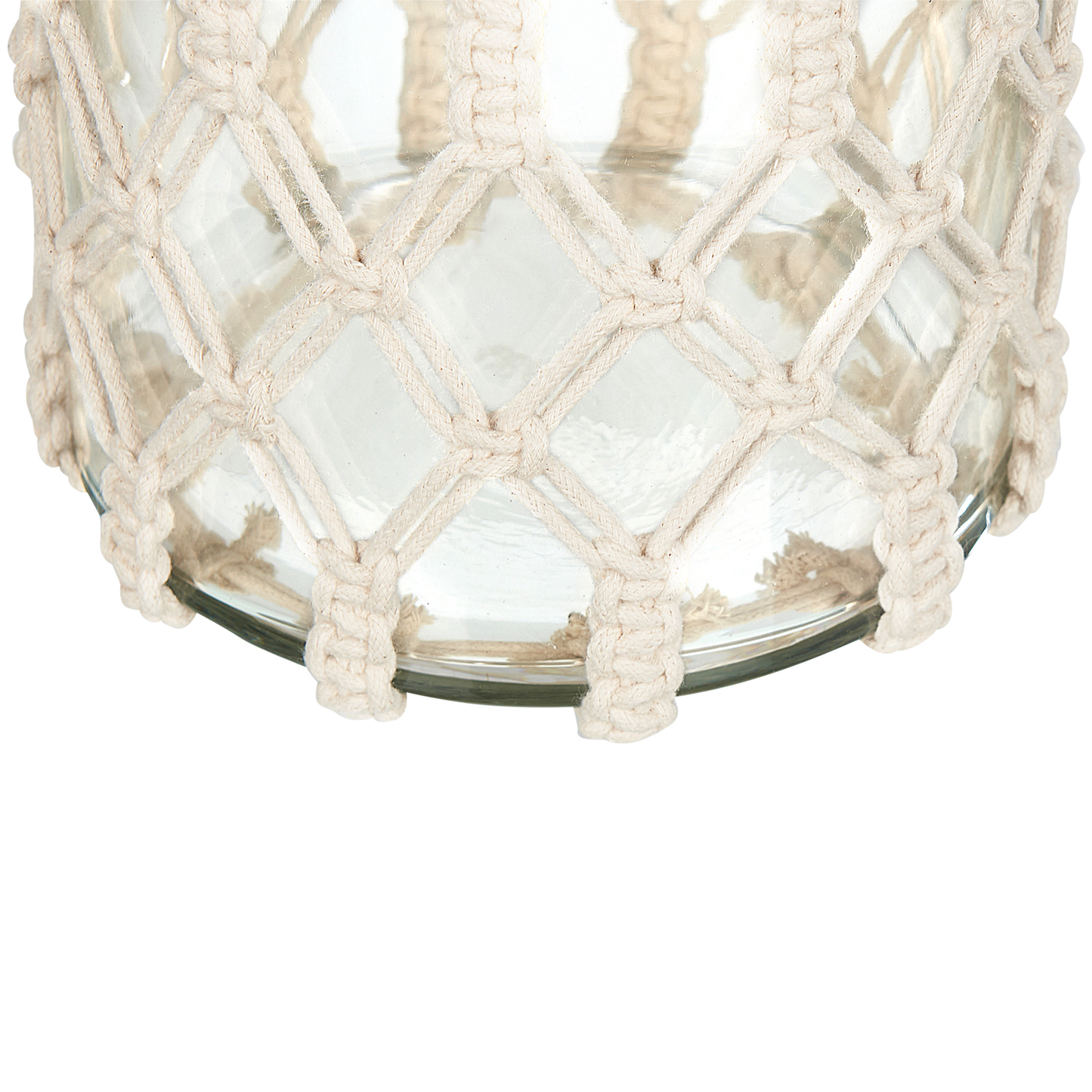 Laterne JALEBI Stoff 28 cm Cremeweiss