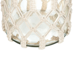 Laterne JALEBI Stoff 28 cm Cremeweiss