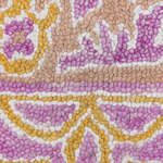 Teppich Wolle mehrfarbig orientalisches Muster 200 x 200 cm Kurzflor AVANOS
