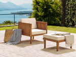 Garten Ottomane BARATTI Akazienholz Braun