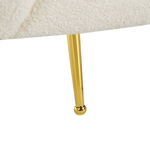 Sessel LOEN Bouclé Weiss