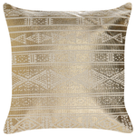 Dekokissen 2er Set OUJDA Baumwolle 50 x 50 cm Gold Geometrisches Muster