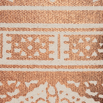 Dekokissen OUJDA Baumwolle 50 x 50 cm Kupfer Geometrisches Muster