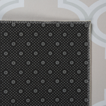 Teppich beige 80 x 200 cm marokkanisches Muster Kurzflor KADAYAL