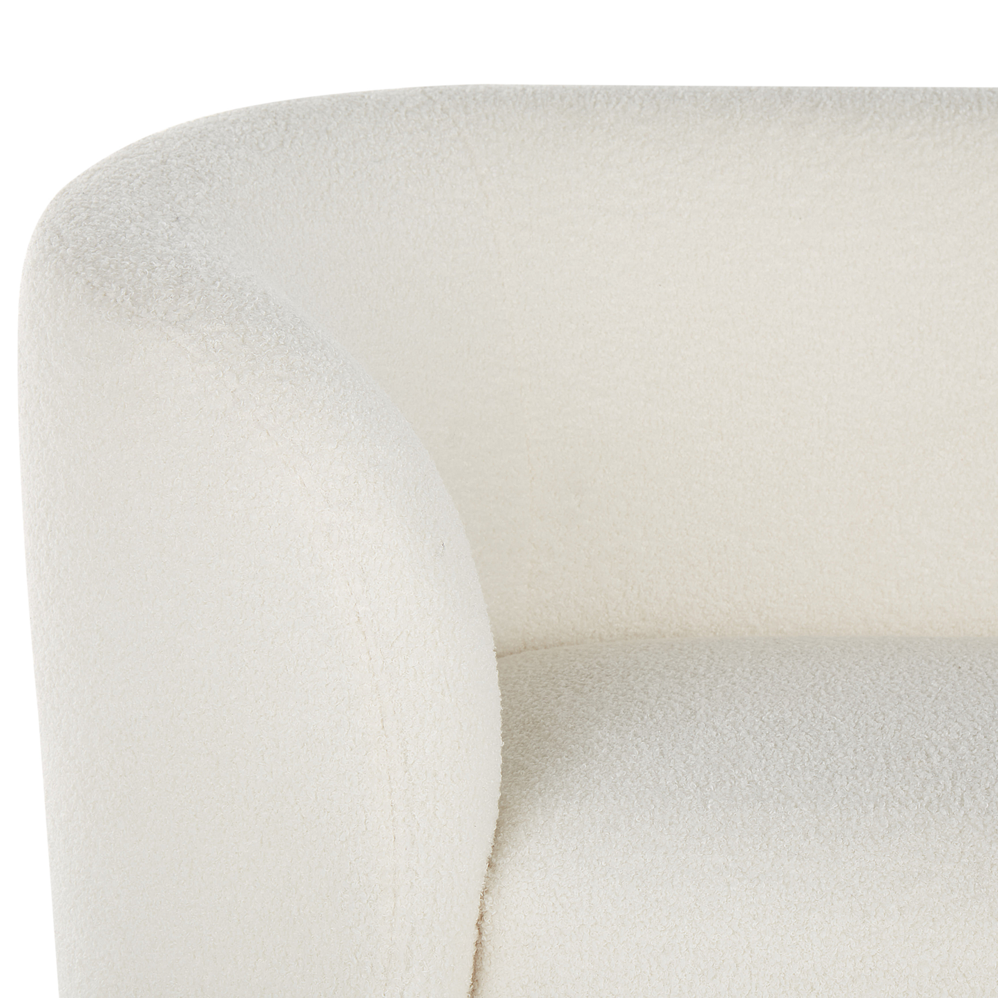 3-Sitzer Sofa Bouclé weiss LOEN