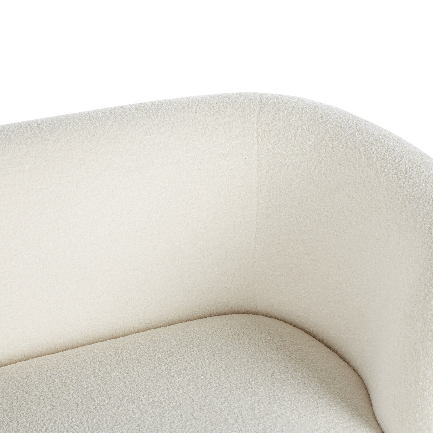 3-Sitzer Sofa Bouclé weiss LOEN