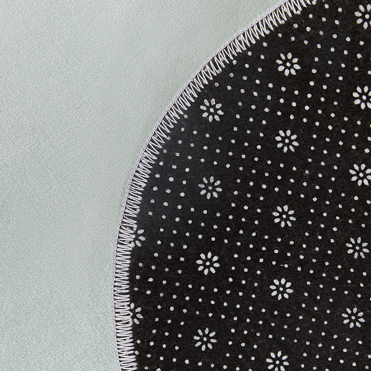 Kinderteppich mintgrün 90 x 120 cm Wolkenmotiv Kurzflor CUMULUS