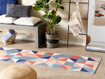Teppich bunt 60 x 200 cm geometrisches Muster Kurzflor VILLUKURI