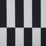 Teppich schwarz / weiss 80 x 240 cm Streifenmuster Kurzflor PACODE