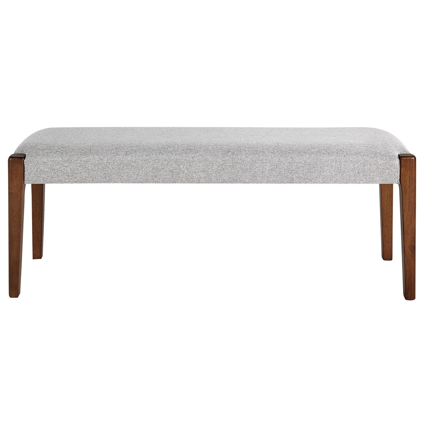 Bettbank Polsterbezug / Gummibaumholz hellgrau / dunkelbraun ELYRIA