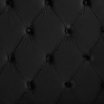 Bett mit Lattenrost Samtstoff AYETTE 160 x 200 cm Schwarz
