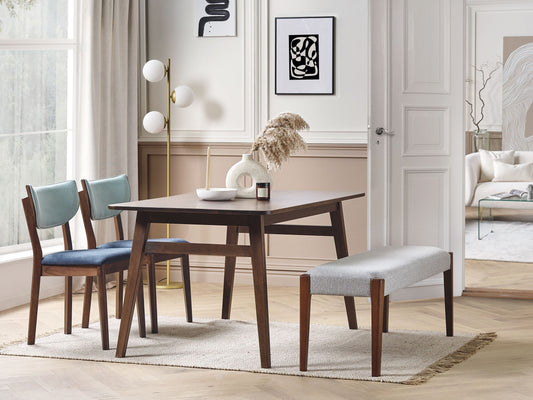 Esszimmerstuhl 2er Set MOKA Holz Dunkelblau