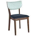 Esszimmerstuhl 2er Set MOKA Holz Dunkelblau