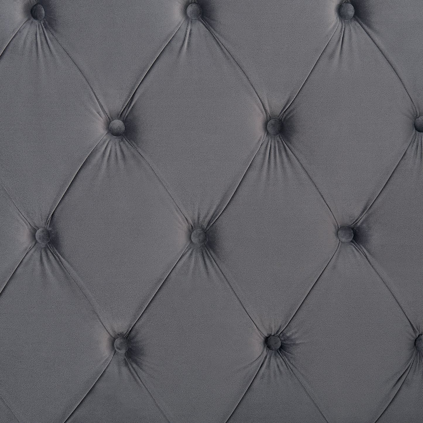 Bett mit Lattenrost Samtstoff AYETTE 180 x 200 cm Grau
