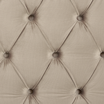 Polsterbett Samtstoff taupe Lattenrost 160 x 200 cm AYETTE