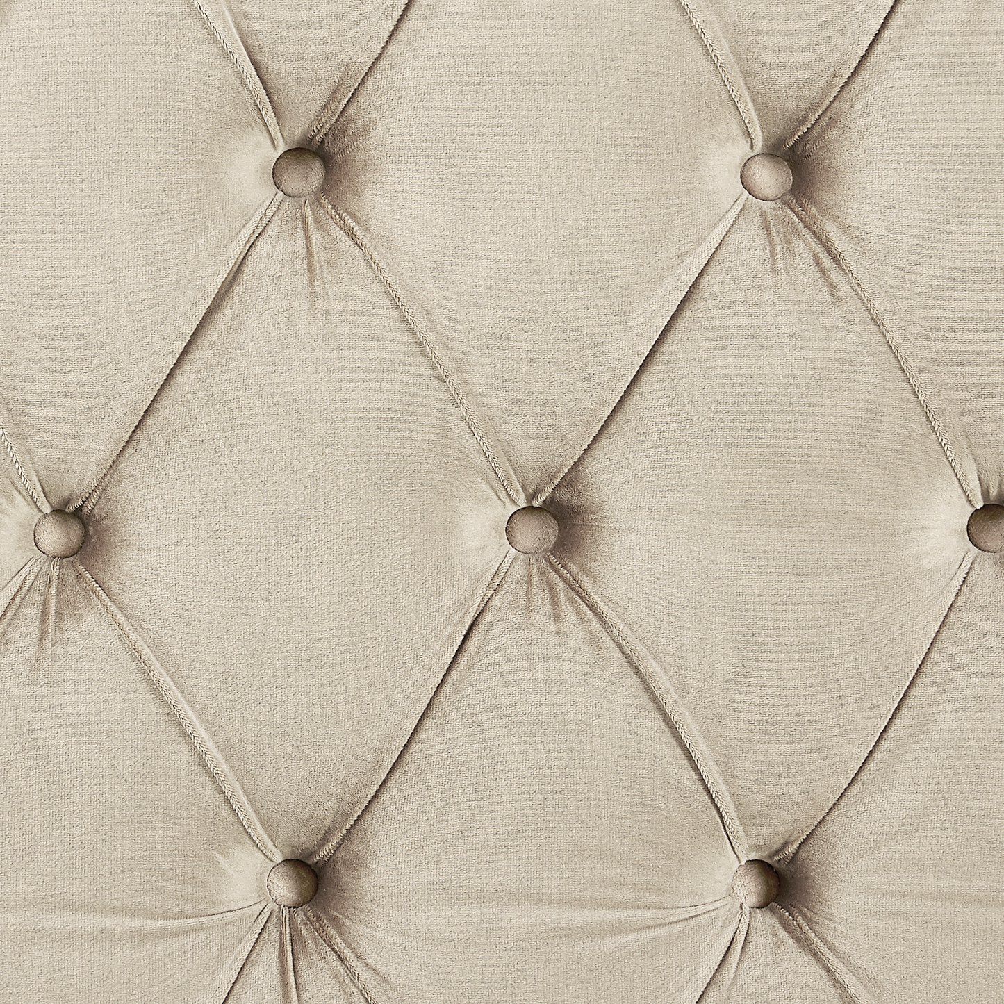 Bett mit Lattenrost Samtstoff AYETTE 140 x 200 cm Beige