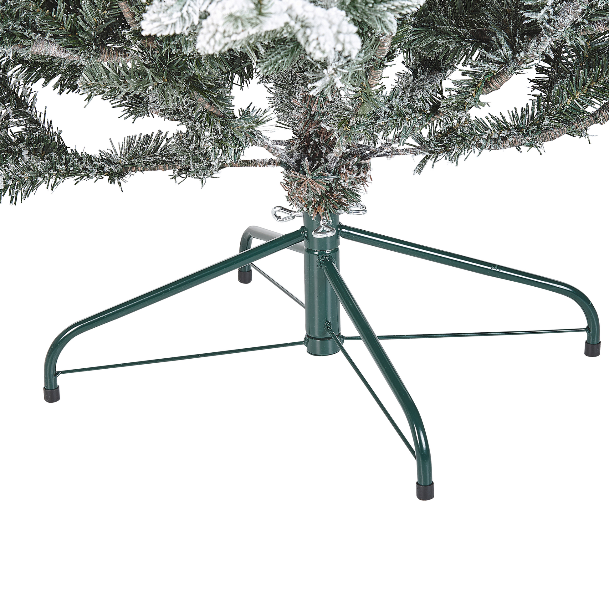 Künstlicher Weihnachtsbaum schneebedeckt 210 cm weiss BRISCO – DEKOR Shop