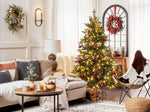 Künstlicher Weihnachtsbaum mit LED Beleuchtung 180 cm grün FIDDLE