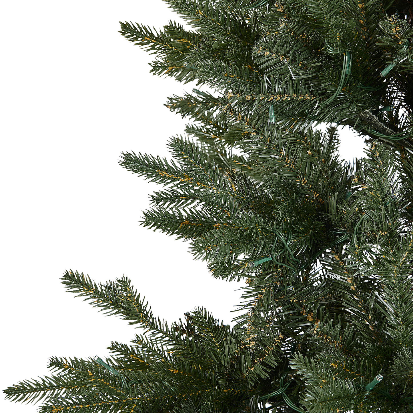 Künstlicher Weihnachtsbaum mit LED Beleuchtung 210 cm grün FIDDLE