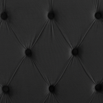 Bett mit Lattenrost Samtstoff LUBBON 160 x 200 cm Schwarz