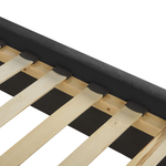 Bett mit Lattenrost Samtstoff LUBBON 180 x 200 cm Schwarz
