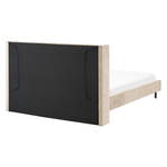 Bett mit Lattenrost Samtstoff VILLETTE 160 x 200 cm Beige