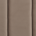 Bett mit Lattenrost Samtstoff VILLETTE 180 x 200 cm Taupe